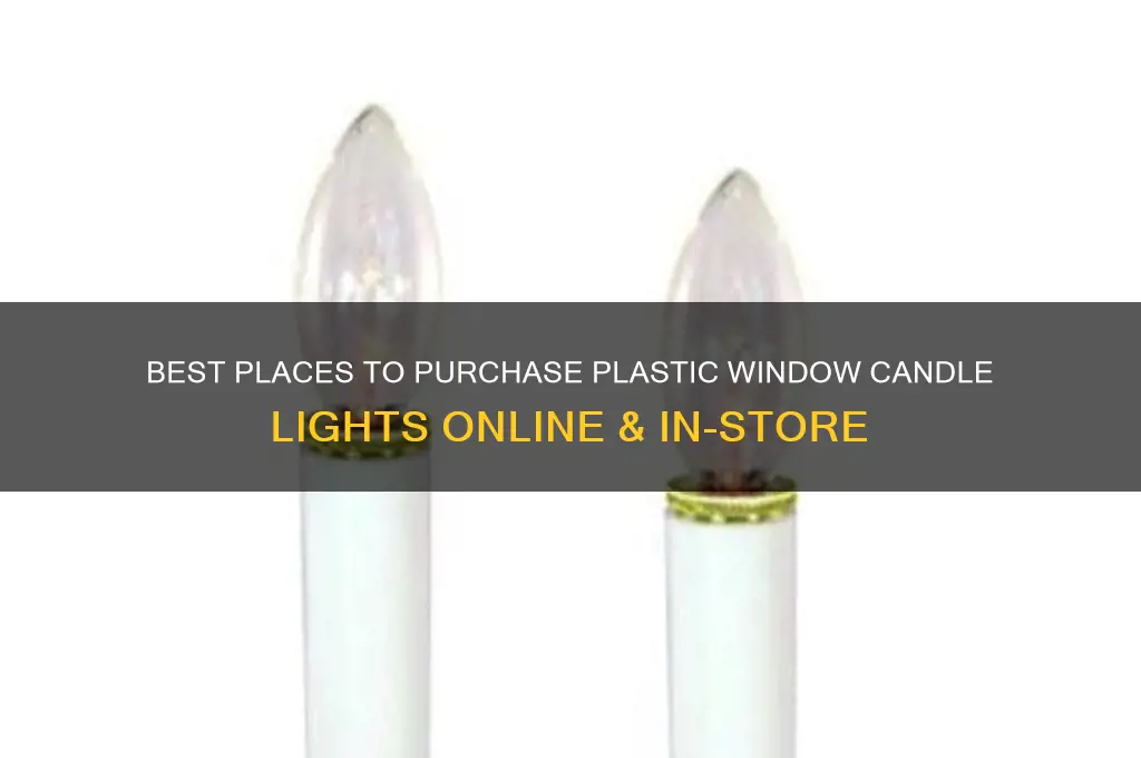 where to buy plastic window candle lights