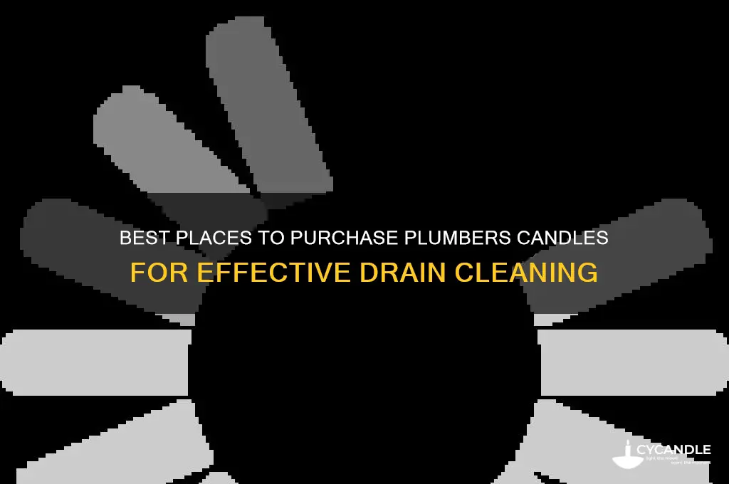 where to buy plumbers candles