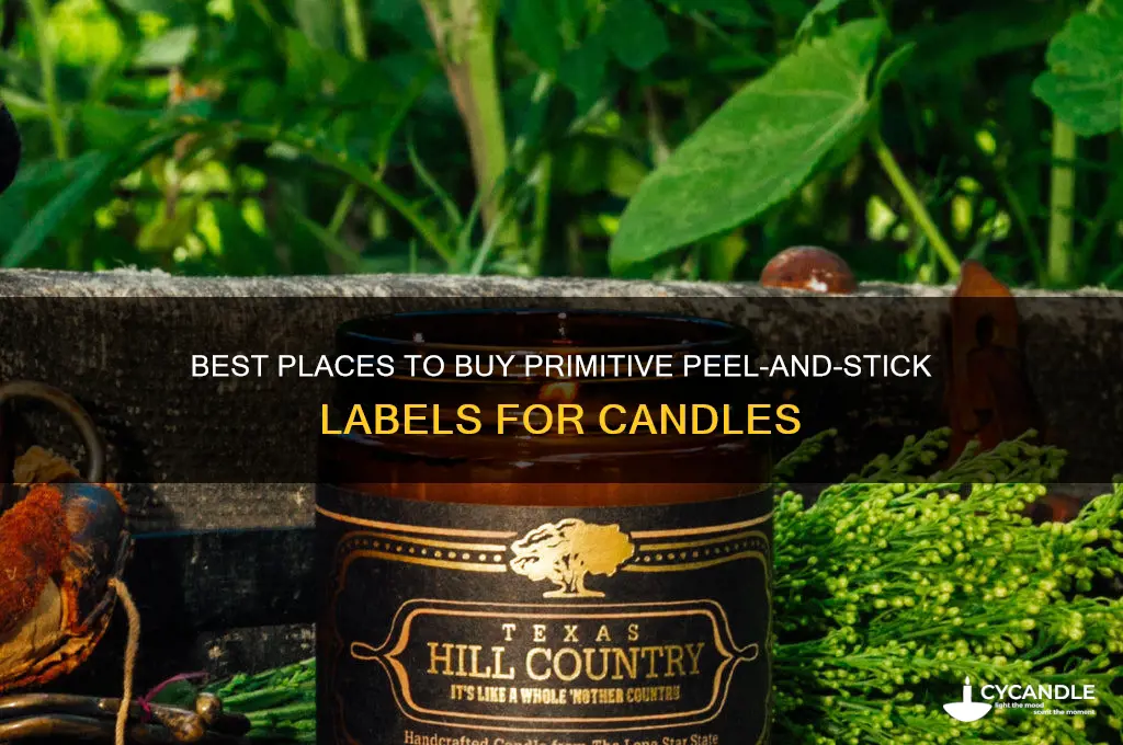where to buy primitive peeland stick primitive labels for candles