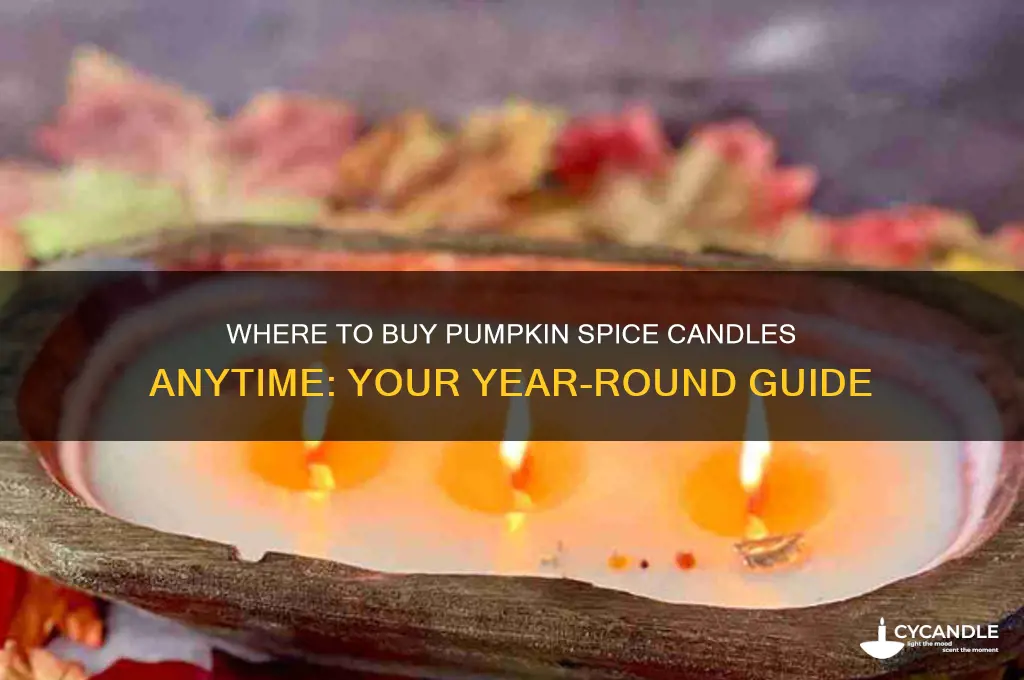 where to buy pumpkin spice candles all year