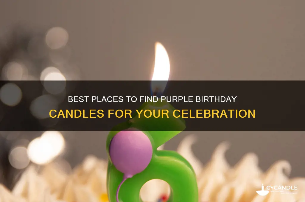where to buy purple birthday candles