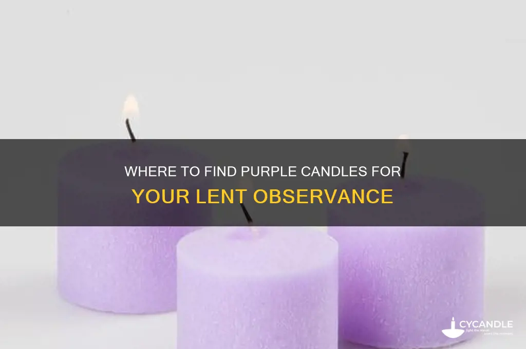 where to buy purple candles for lent