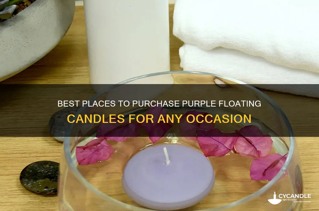 where to buy purple floating candles