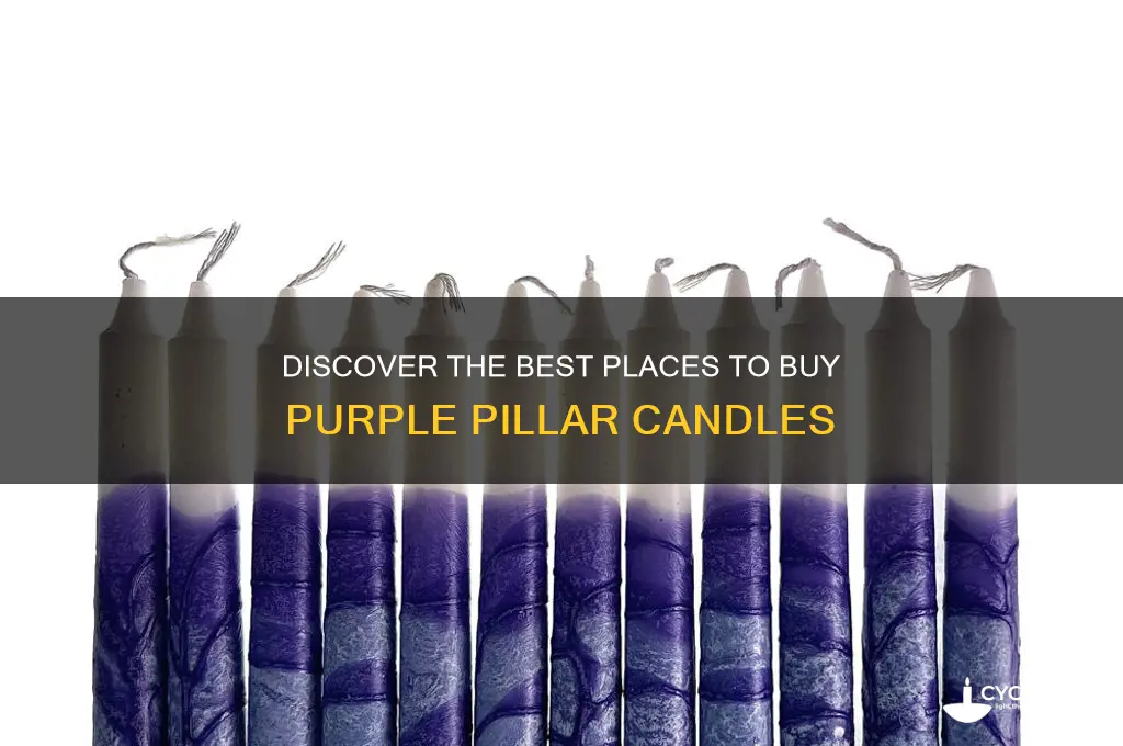 where to buy purple pillar candles