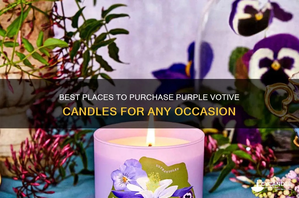 where to buy purple votive candles