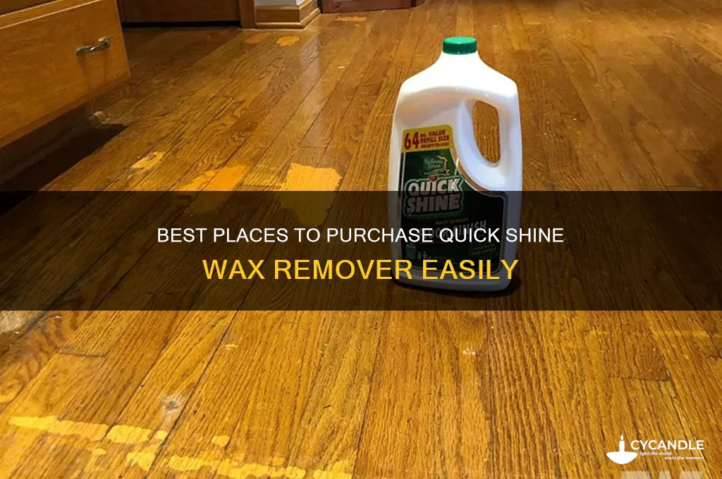 where to buy quick shine wax remover