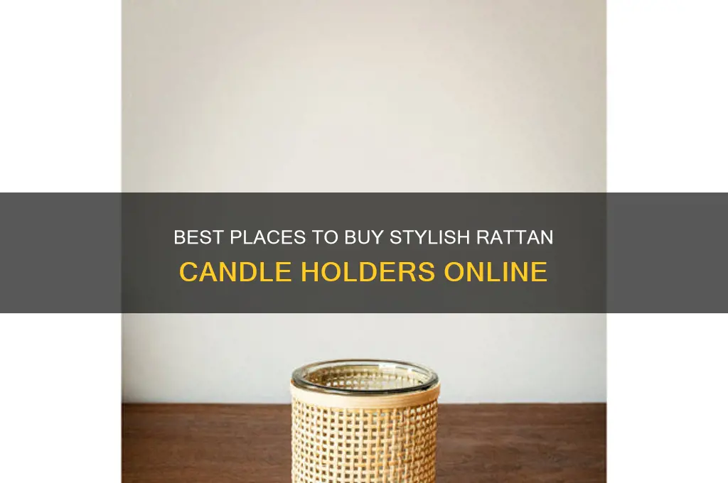 where to buy rattan candle holders