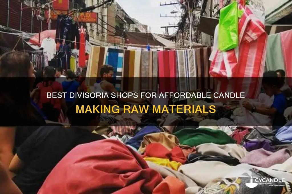 where to buy raw materials for candle making divisoria
