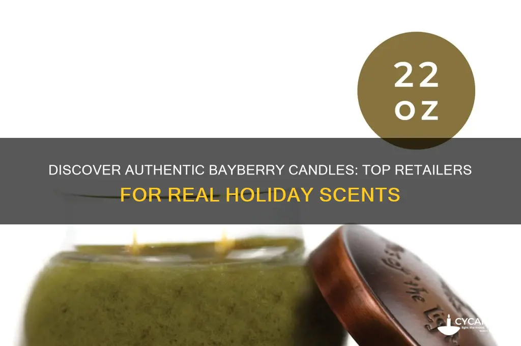 where to buy real bayberry candles