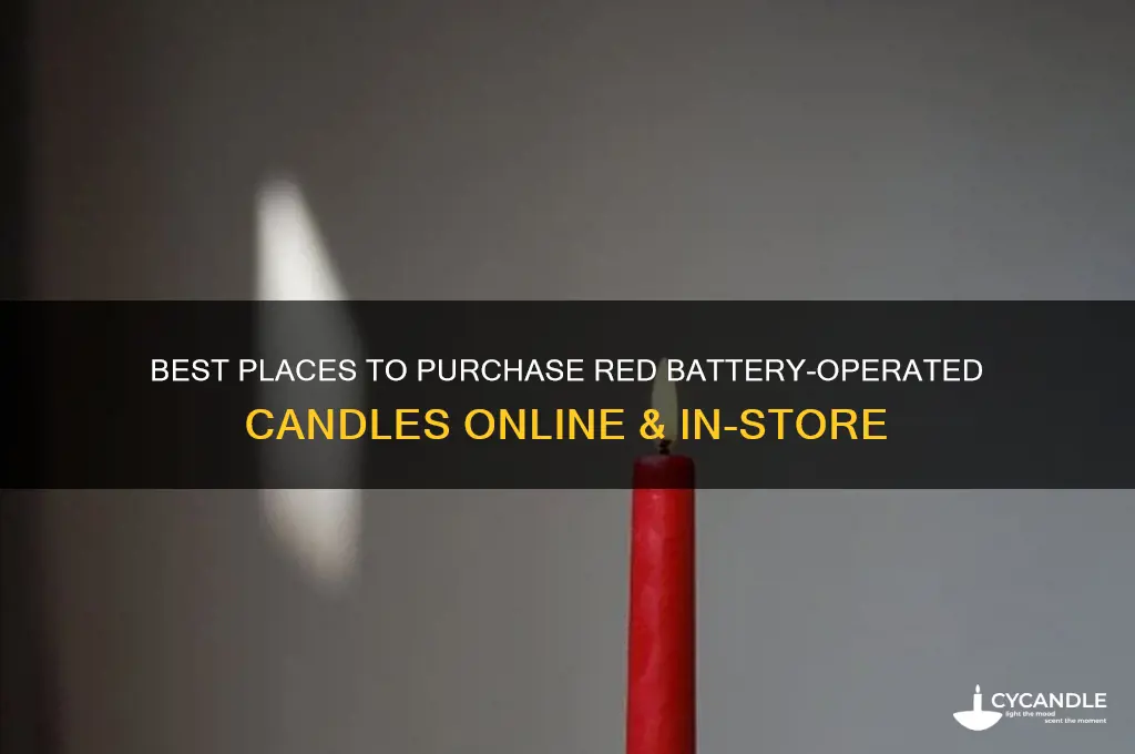 where to buy red battery candles