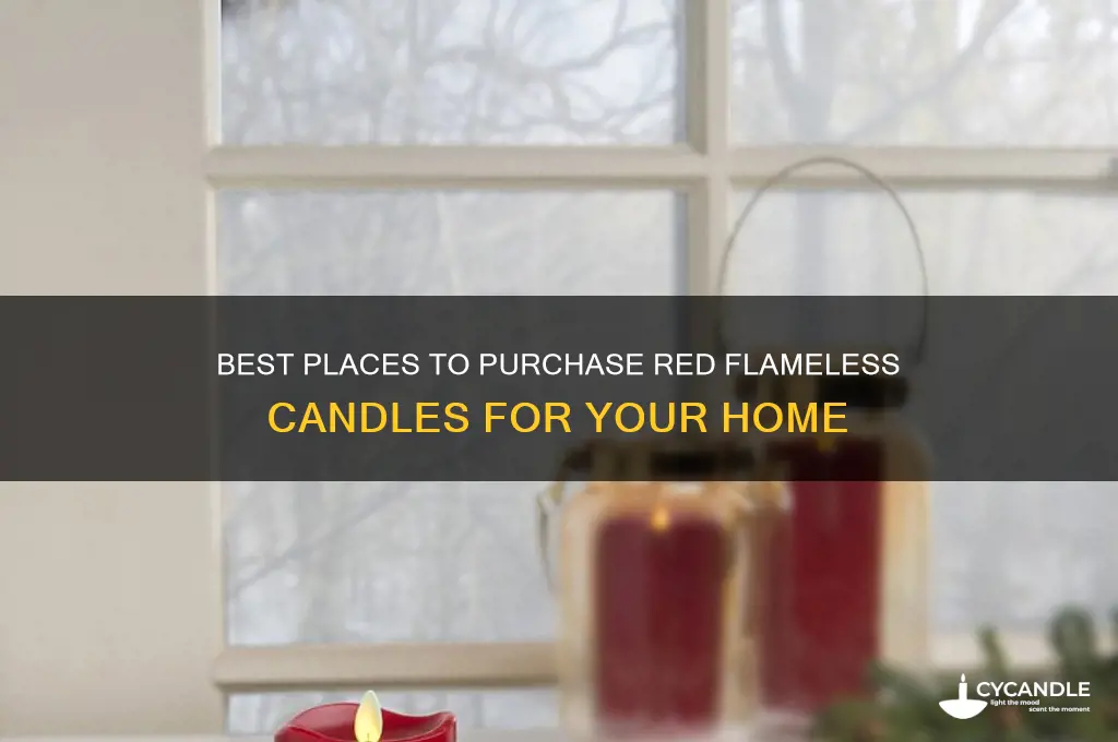 where to buy red flameless candles