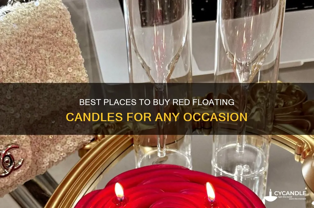 where to buy red floating candles