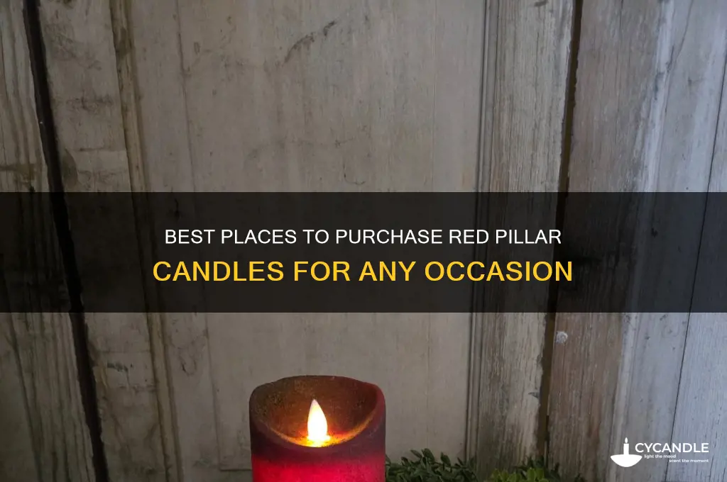 where to buy red pillar candles