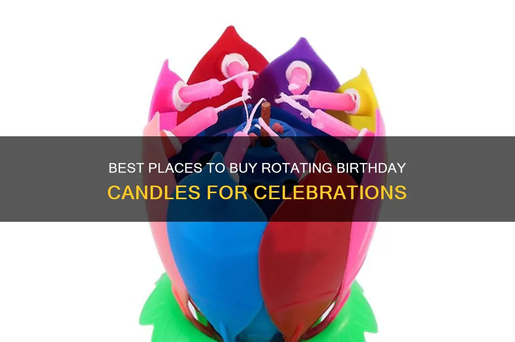 where to buy rotating birthday candle