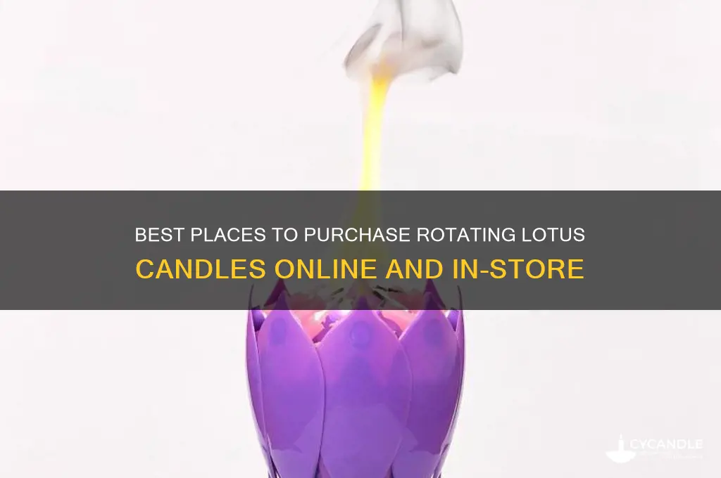 where to buy rotating lotus candle