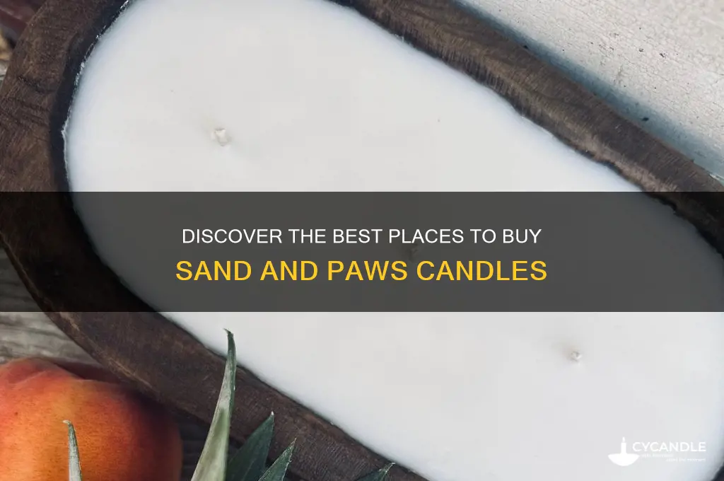 where to buy sand and paws candles
