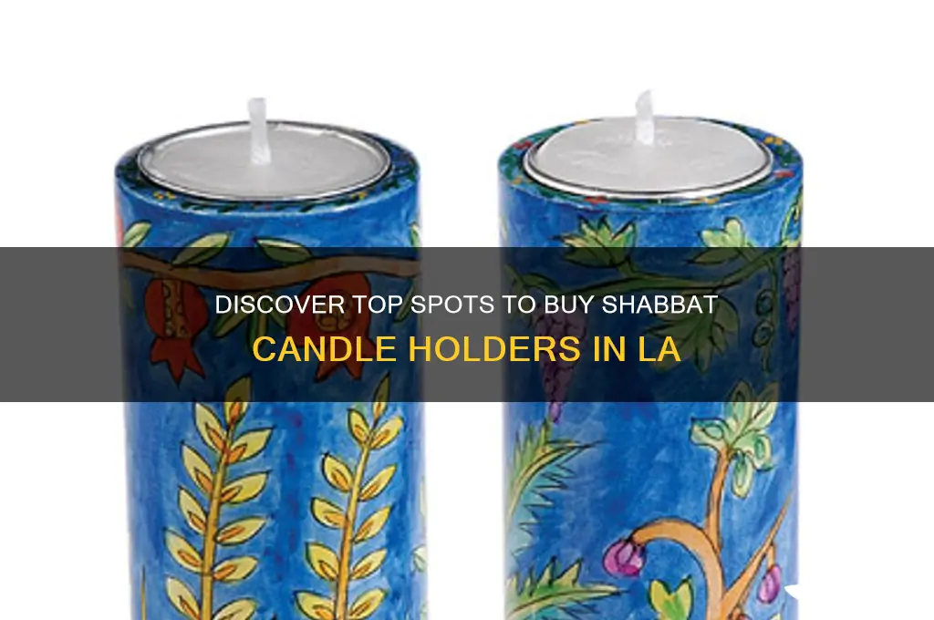 where to buy shabbat candle holder in los angeles