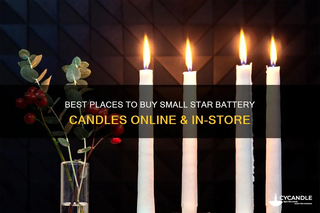 where to buy small star battery candles