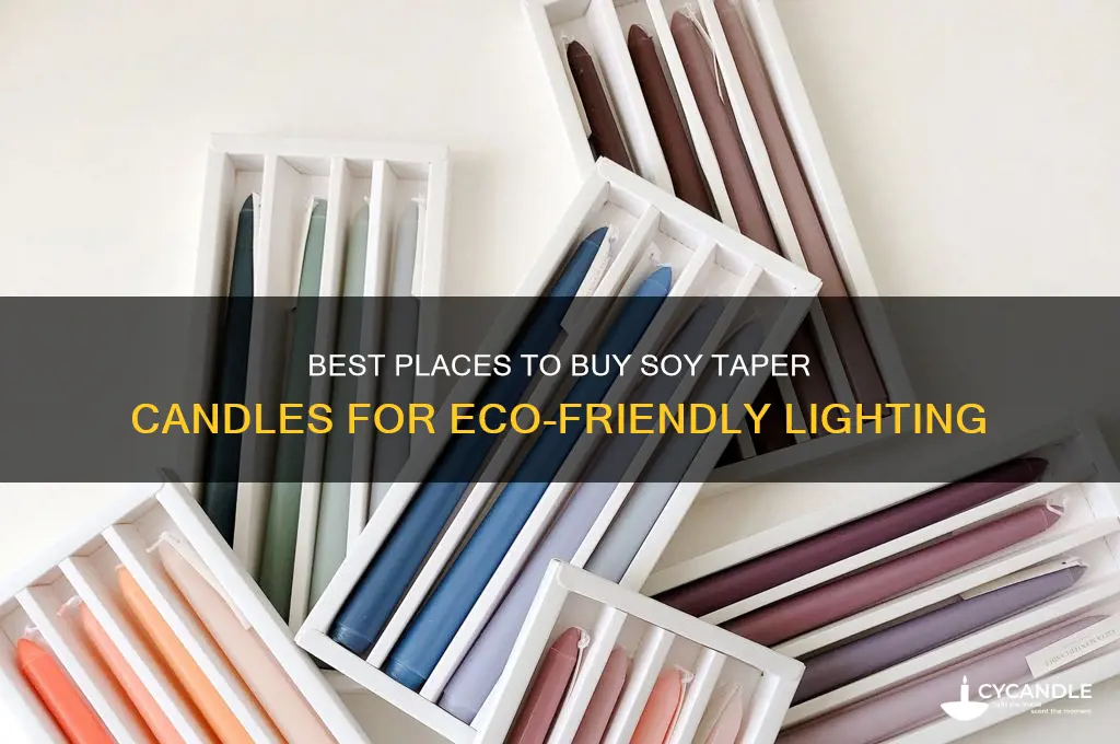 where to buy soy taper candles