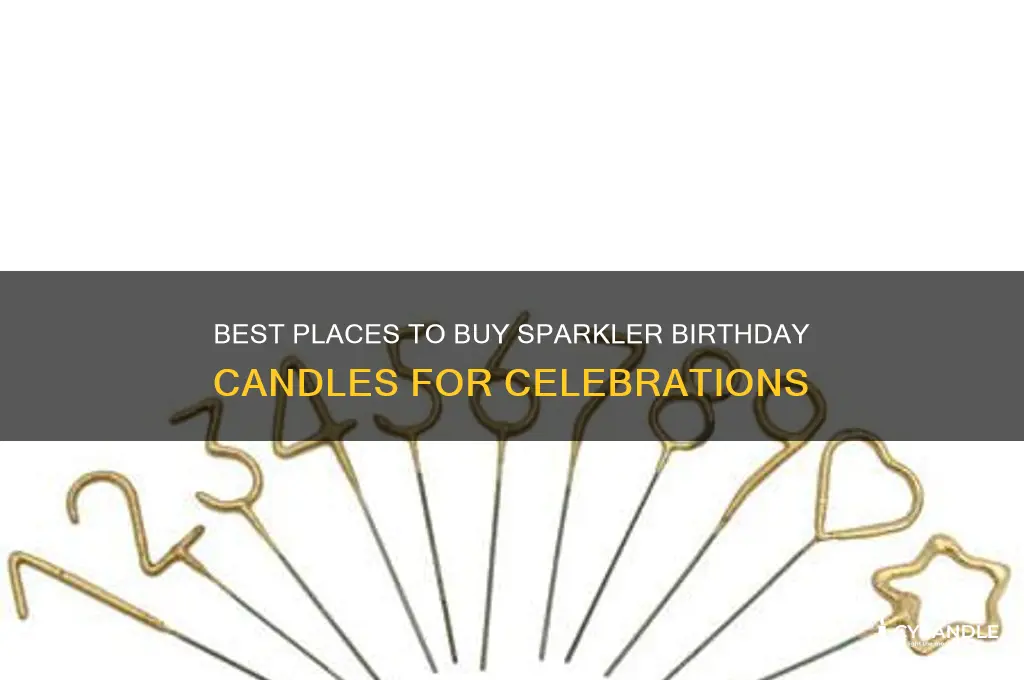 where to buy sparkler birthday candles
