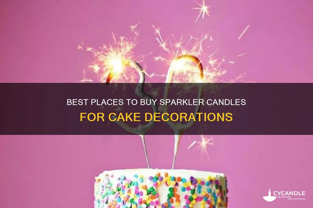 where to buy sparkler candles for cakes