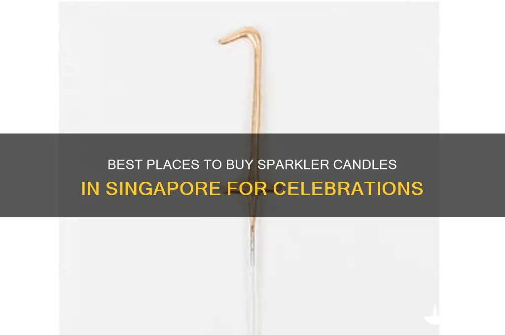 where to buy sparkler candles in singapore