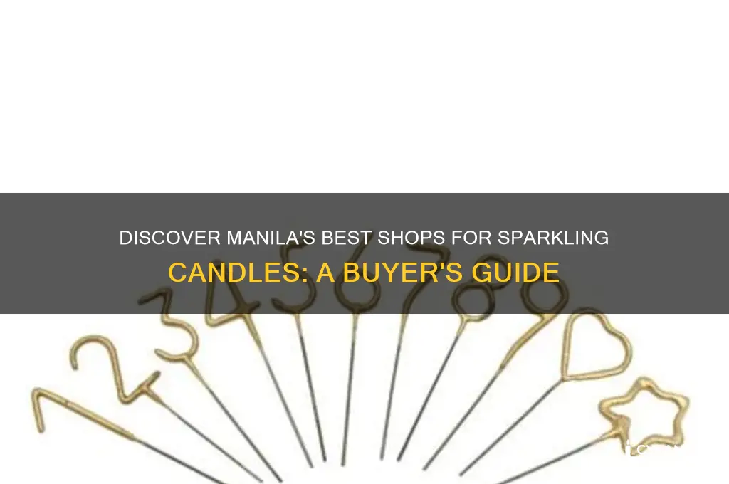 where to buy sparkling candles in manila