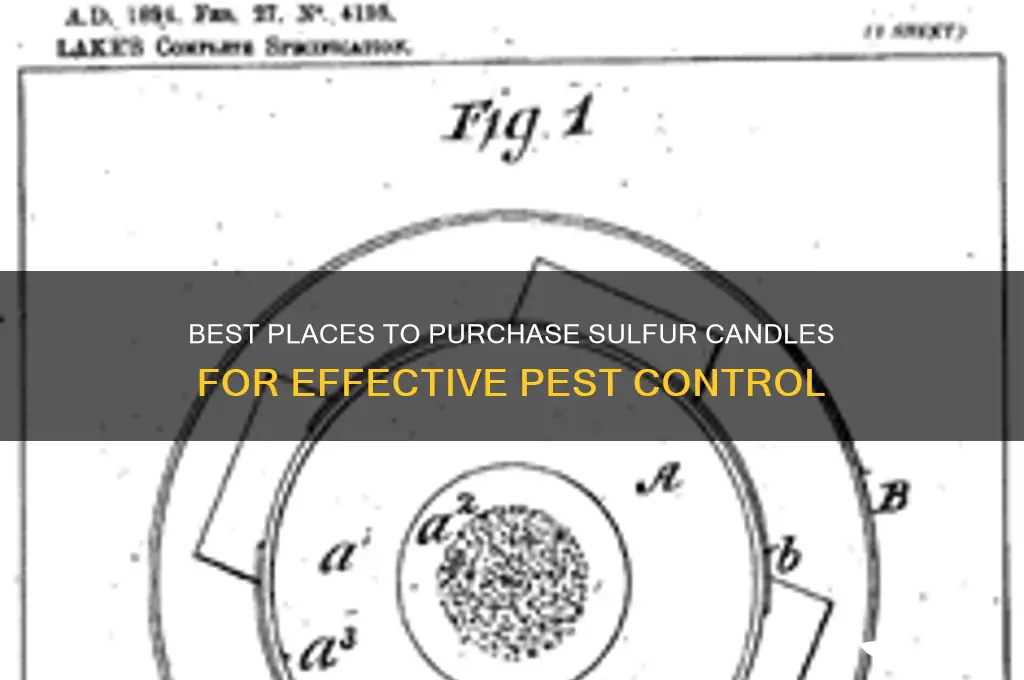 where to buy sulfur candles