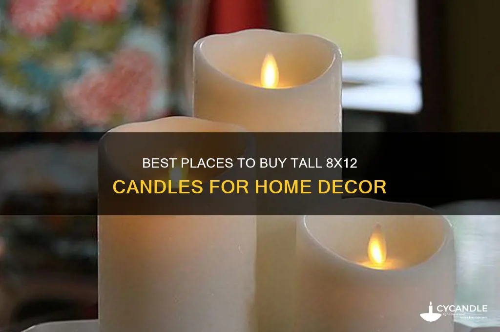 where to buy tall candles 8x12