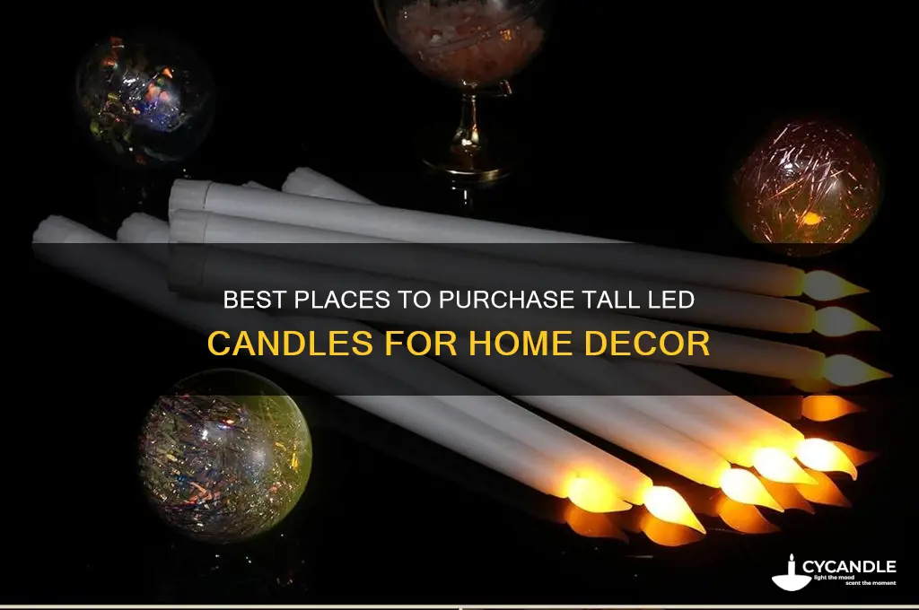 where to buy tall led candles