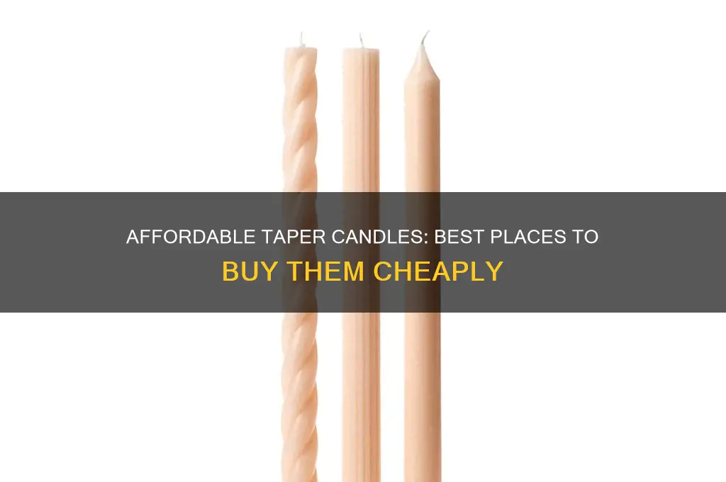 where to buy taper candles cheap