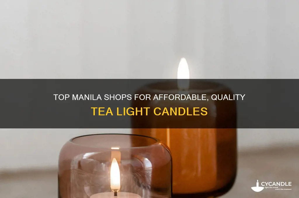 where to buy tea light candles in manila