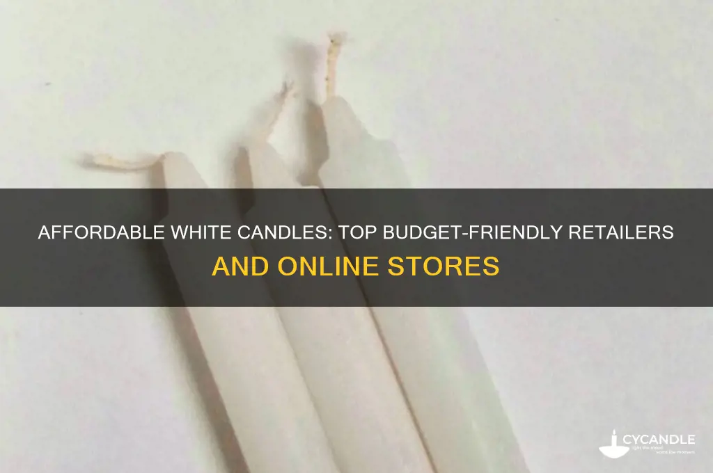where to buy the cheapest white candles