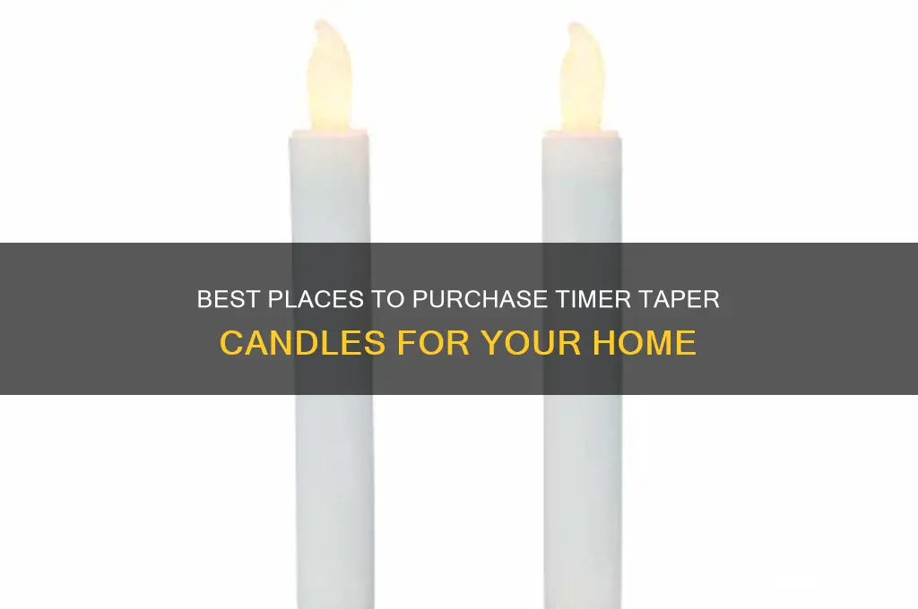 where to buy timer taper candles