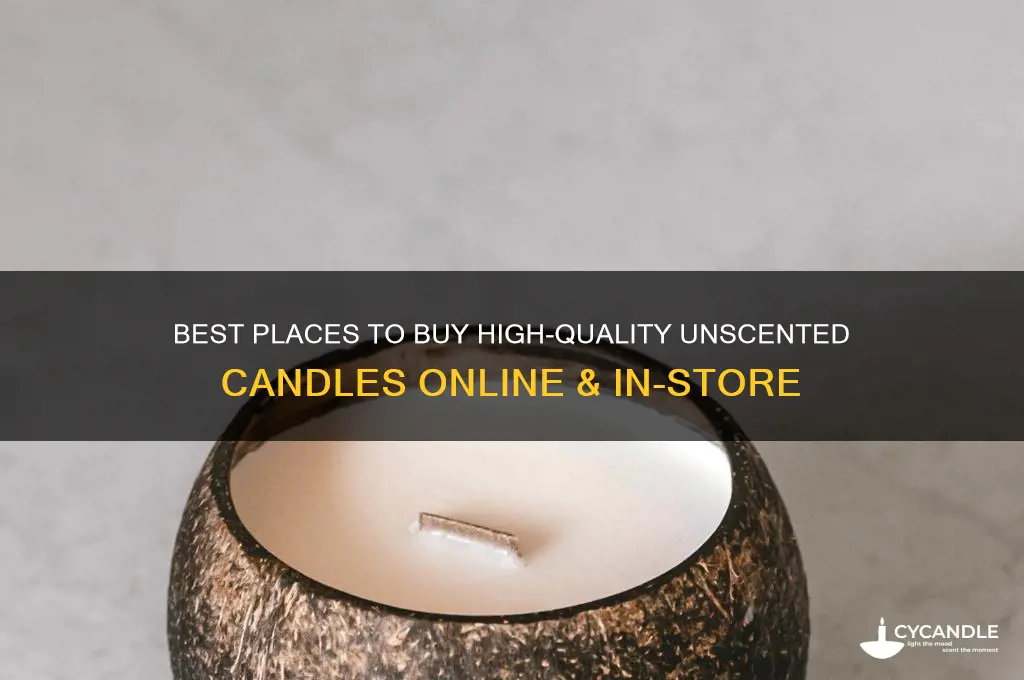 where to buy unscented candles