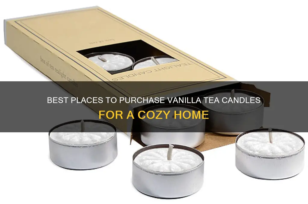 where to buy vanilla tea candles