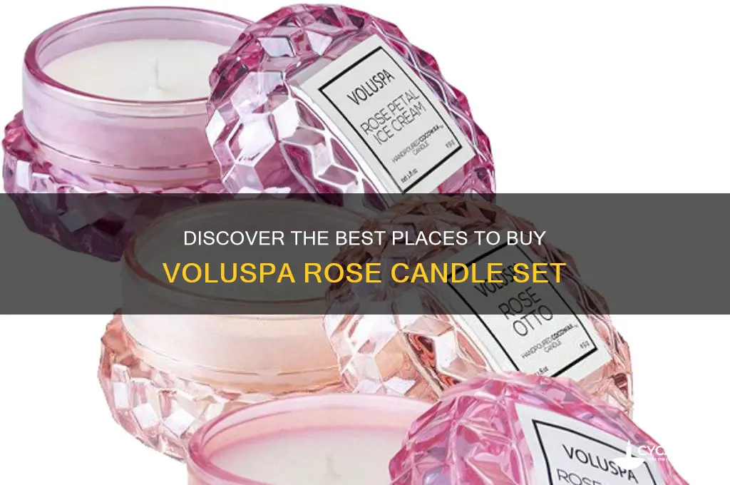 where to buy voluspo rose candle set