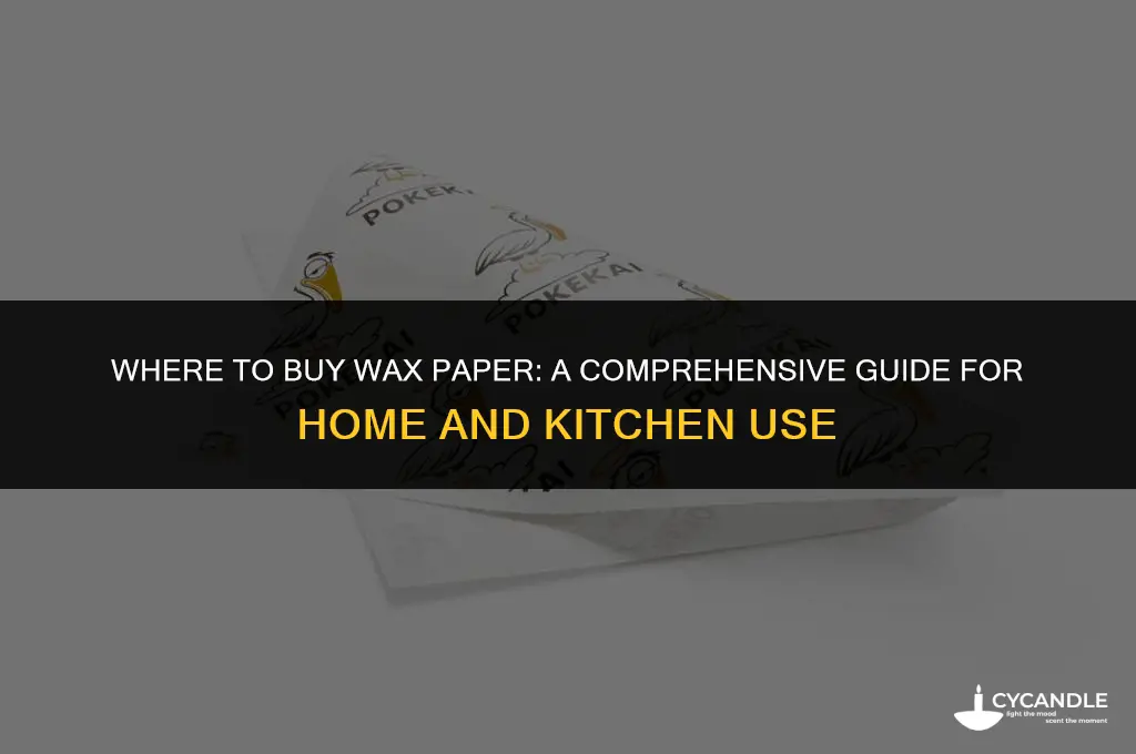 where to buy wax paper