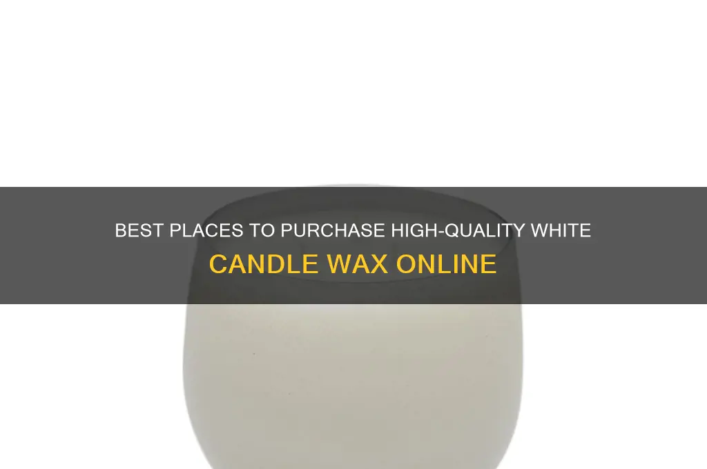 where to buy white candle wax
