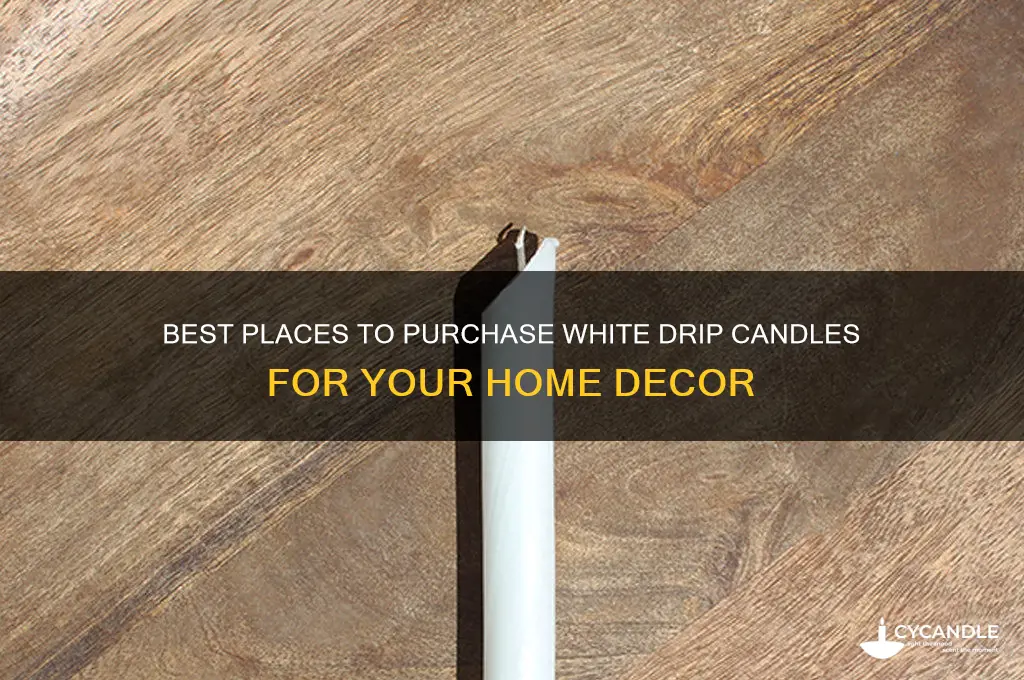 where to buy white drip candles