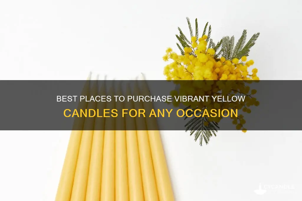where to buy yellow candles