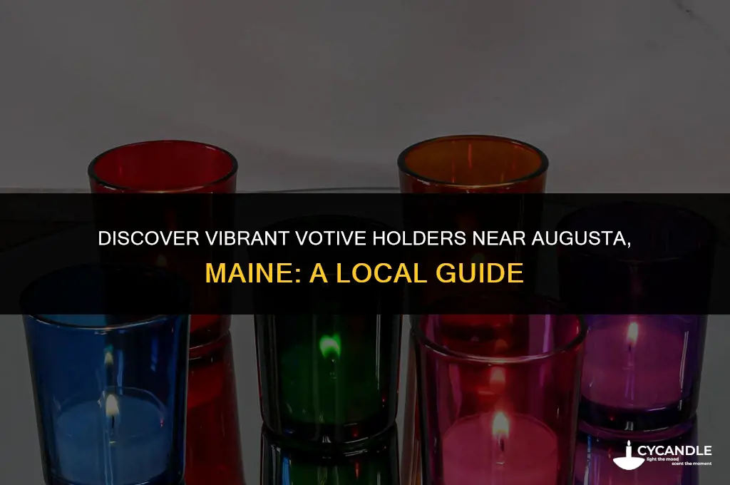where to by colored votive holders near augusta maine