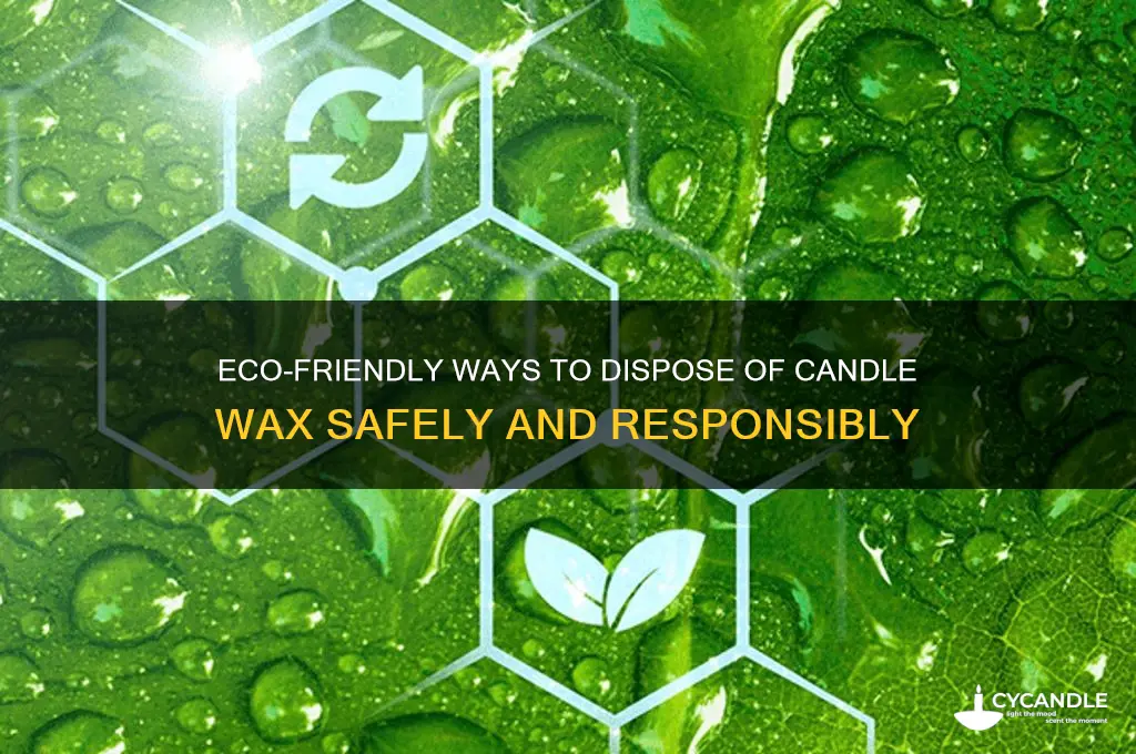 where to dispose candle wax