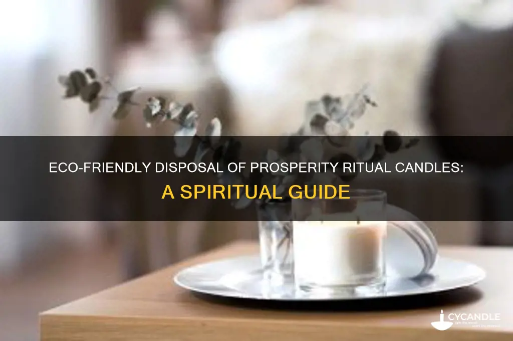 where to dispose of used ritual candles used for prosperity
