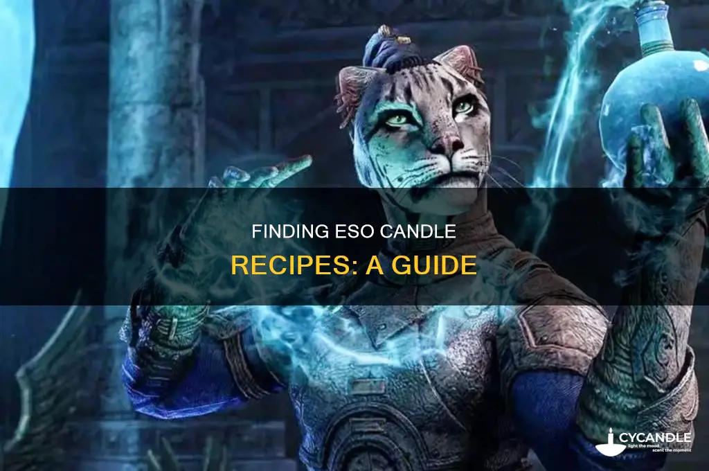 where to find candle recipes eso