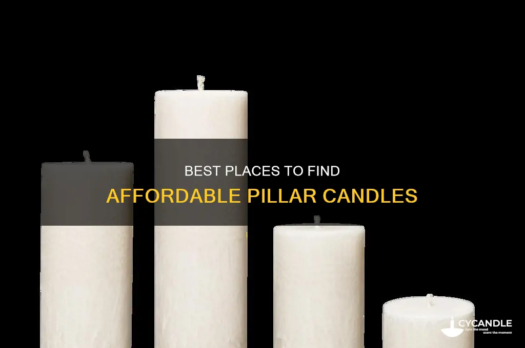 where to find cheap pillar candles