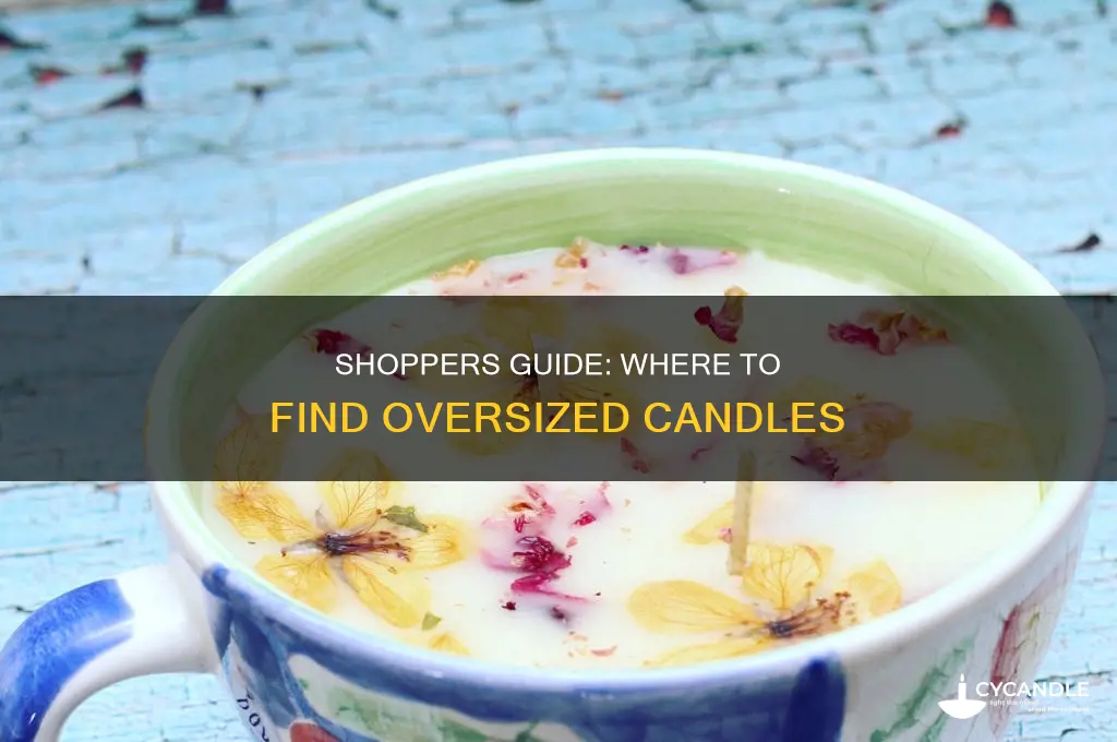where to find oversized candles
