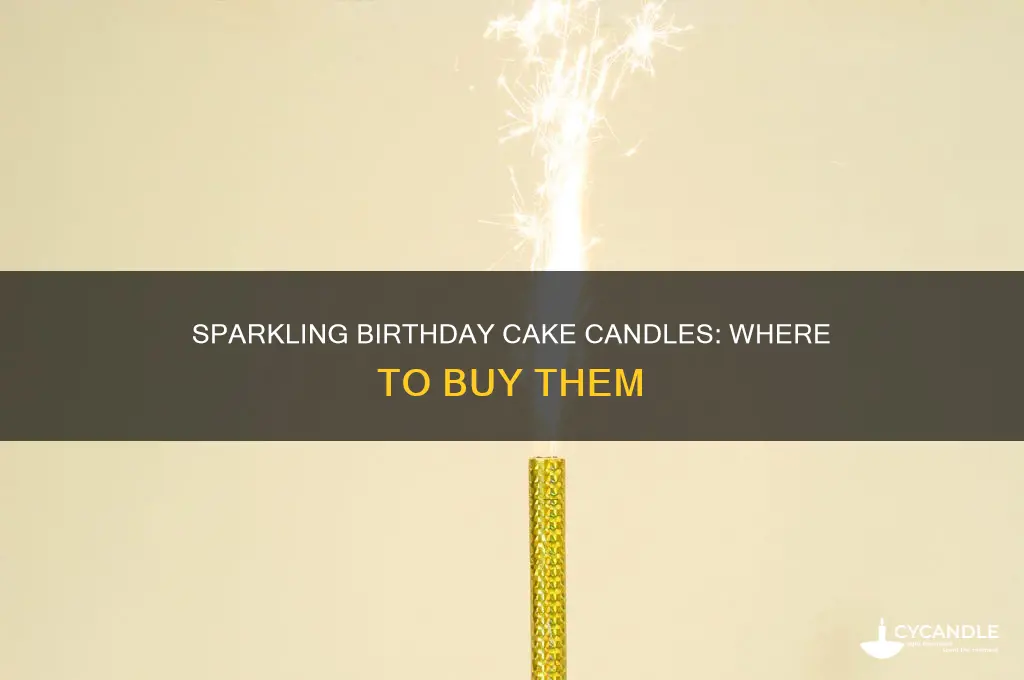 where to find sparkling candles for birthday cakes