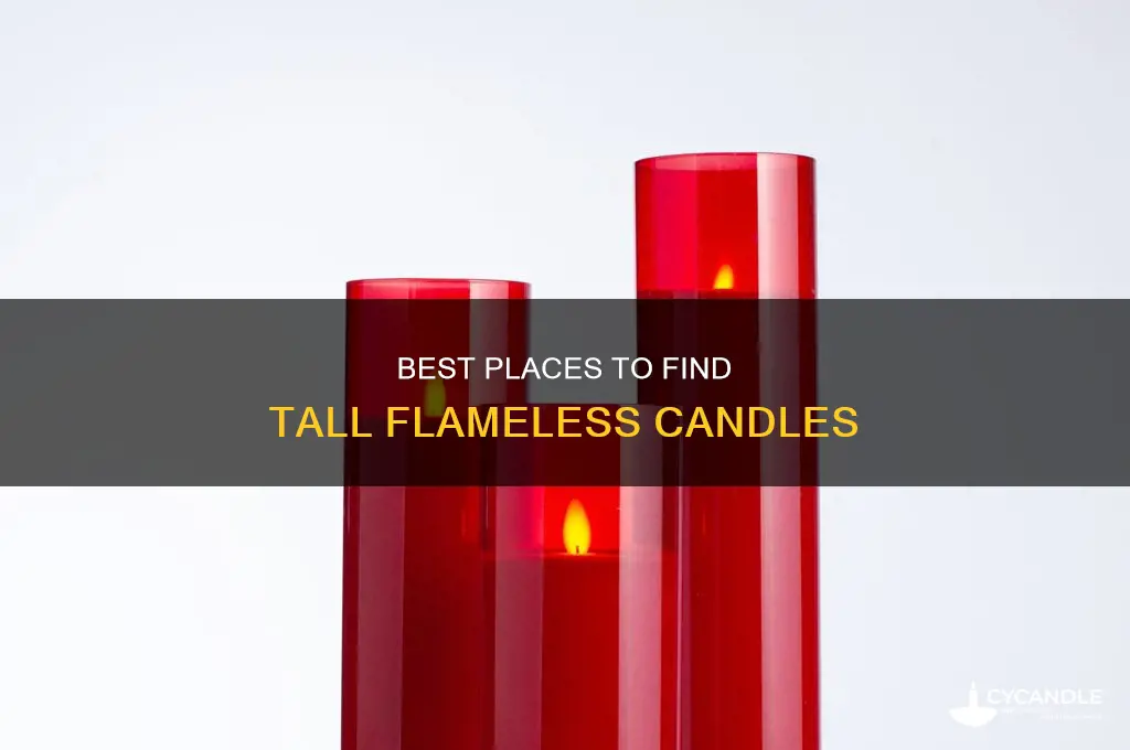 where to find tall flameless candles
