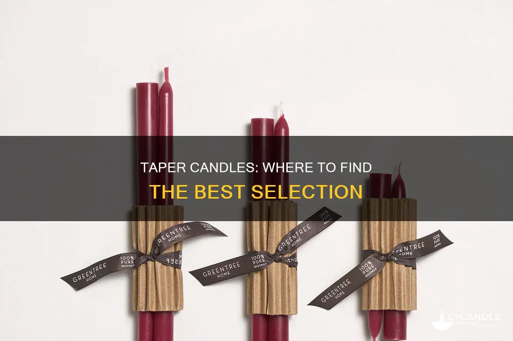 where to find taper candles